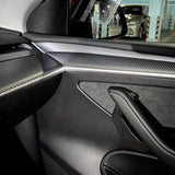 FACIA Repalcement Real Carbon FiberDoor Trim Panel for Model 3/Y