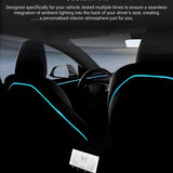 FACIA Seat Back Ambient Lighting for Model 3 Highland and Model Y Juniper (2PCS) TESERY