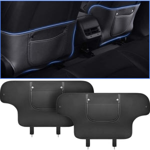FACIA Seat Back Kick Protector for Model 3/Y Storage Pockets Easy Clean TESERY