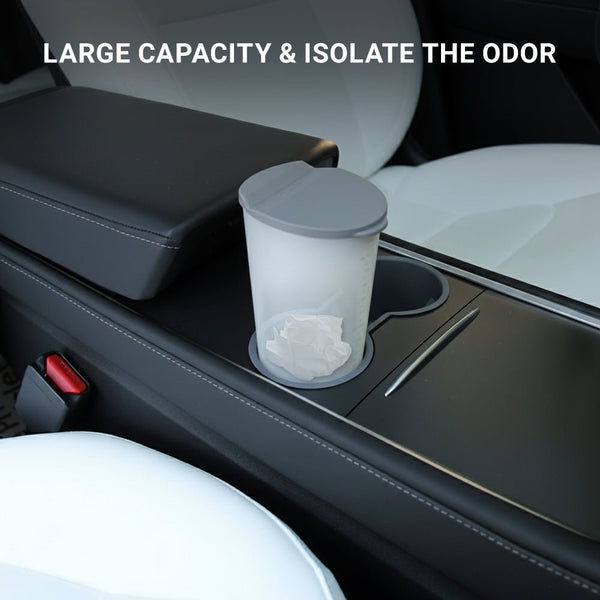 FACIA Silicone Car Trash Can For Model 3/Y/X/S Vehicle Garbage Organizer