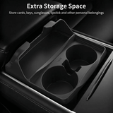 FACIA Silicone Center Console Cup Holder Insert for Model 3 and Model Y Anti-Spill