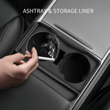 FACIA Silicone Center Console Cup Holder Insert for Model 3 and Model Y Anti-Spill