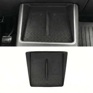 FACIA Silicone Center Console Mat for Model Y Standard 2026 Non-Slip Wireless Charging Pad Cover