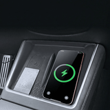 FACIA Silicone Center Console Mat for Model Y Standard 2026 Non-Slip Wireless Charging Pad Cover