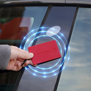 FACIA Silicone Key Card Holder for Model 3/Y 2 Colors Anti-Slip Waterproof Keychain Design
