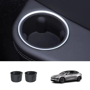 FACIA Silicone Third-Row Armrest Cupholder Liner for Model YL 2026+ Anti-Slip