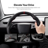 FACIA Sport Carbon Fiber Steering Wheel for Model 3 Highland / Model Y Juniper