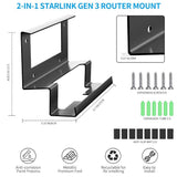 FACIA Starlink Gen 3 Router Mount All-in-One Metal Wall Mount Kit