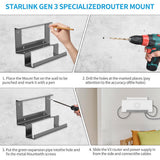 FACIA Starlink Gen 3 Router Mount All-in-One Metal Wall Mount Kit