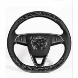 FACIA Steering Wheel Trim Covers for Model Y Juniper / Model 3 Highland Real Dry Carbon Fiber