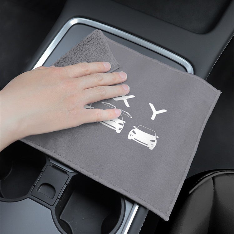 FACIA Premium Dual-Sided Car Cleaning Towel Suede and Coral Velvet 30x30cm 3 Colors