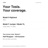FACIA Suede-Fabric Dashboard Mat for Tesla Model 3 Highland, Model Y Juniper and YL