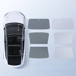 FACIA Summer Comfort Pack: Roof and Windshield Shades for Model 3 Highland