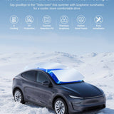 FACIA Summer Comfort Pack: Roof and Windshield Shades for Model Y Juniper