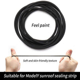 FACIA Sunroof Rubber Seal Wind Noise Reduction Kit for Tesla Model Y 2020-ON