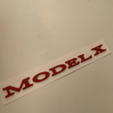 FACIA Letter Emblems for TESLA Tailgate Multiple Colors 3D ABS