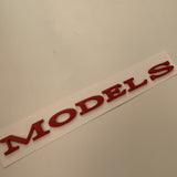 FACIA Letter Emblems for TESLA Tailgate Multiple Colors 3D ABS