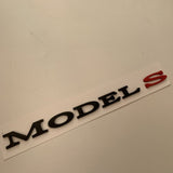 FACIA Letter Emblems for TESLA Tailgate Multiple Colors 3D ABS