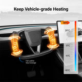 FACIA TESERY Carbon Fiber Heated Yoke Steering Wheel for Model 3 Highland / Model Y Juniper