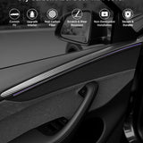 FACIA TESERY Dry Carbon Fiber Door Trim Cover for Tesla Model Y Juniper