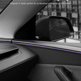 FACIA TESERY Dry Carbon Fiber Door Trim Cover for Tesla Model Y Juniper