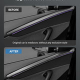 FACIA TESERY Dry Carbon Fiber Door Trim Cover for Tesla Model Y Juniper