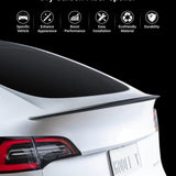 FACIA TESERY Spoiler Performance Style for Model Y / Model 3 Highland Dry Carbon Fiber Exterior Mods