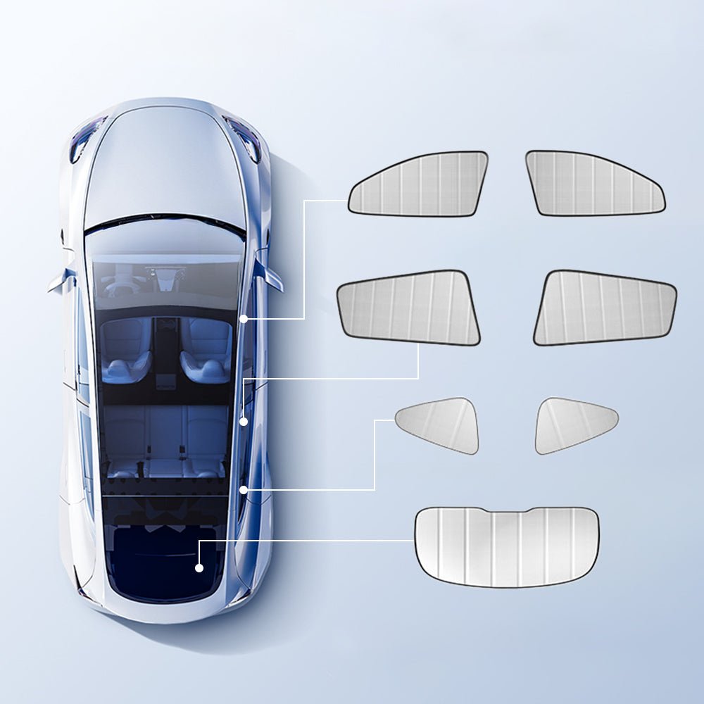 FACIA Foldable Window Shades for Model 3 and Model Y