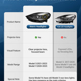 FACIA Full LED Headlight Replacement for Model 3 (17-20) and Model Y (20-21) ?1077371/1077372