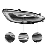 FACIA TESERY LED Headlight Assembly for Model S (16-22)