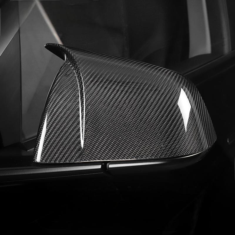 FACIA Mirror Caps for Model Y / 3 ( Sporty Style ) Dry Carbon Fiber Exterior Mods