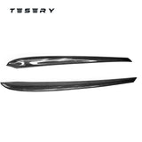 FACIA TESERY Model 3 / Y Door Panel Trim Carbon Fiber Interior Mods 2pcs