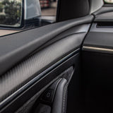 FACIA TESERY Model 3 / Y Door Panel Trim Carbon Fiber Interior Mods 2pcs