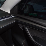 FACIA TESERY Model 3 / Y Door Panel Trim Carbon Fiber Interior Mods 2pcs