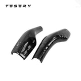 FACIA TESERY Model 3 / Y Turn Signal Stalk Cover Dry Carbon Fiber Interior Mods