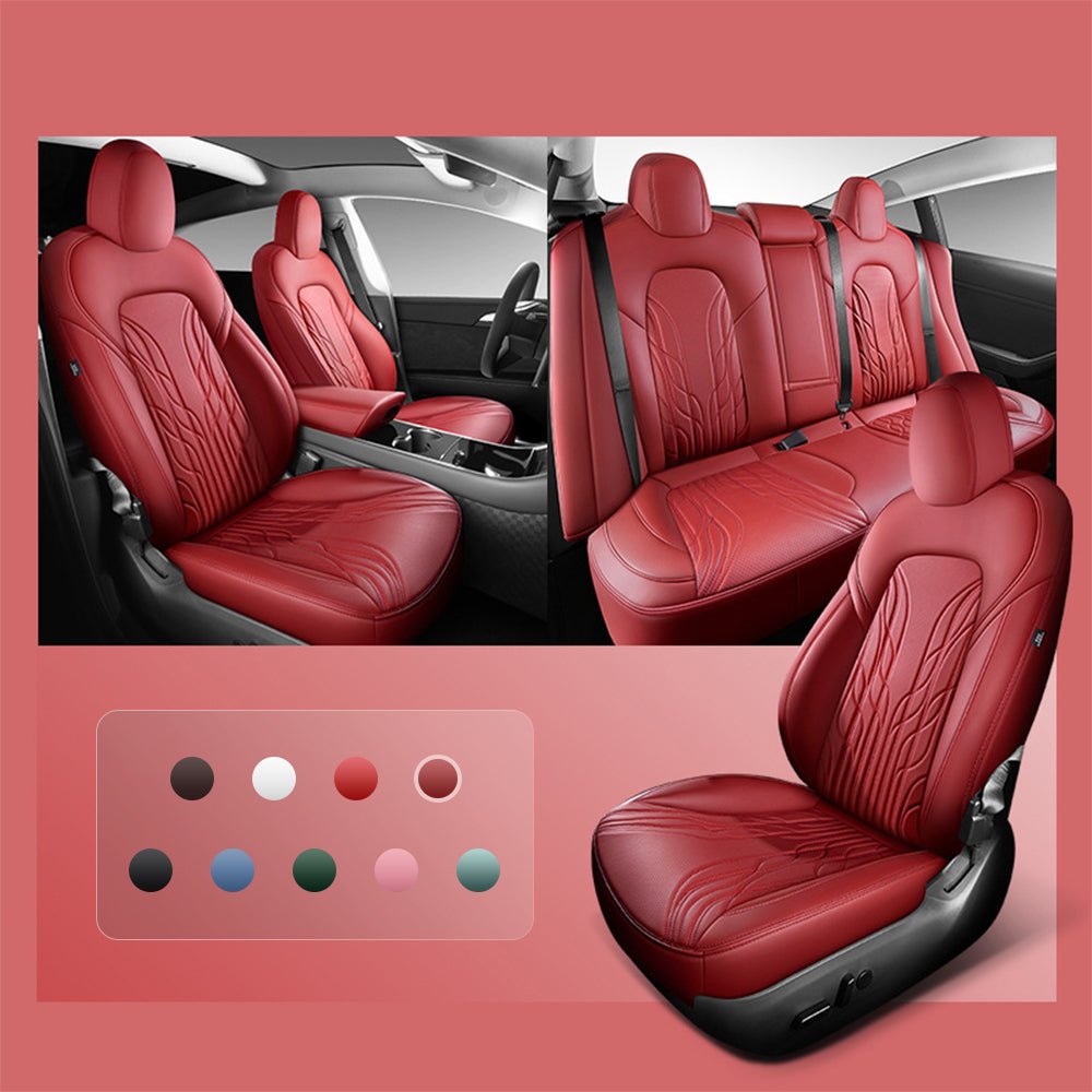 FACIA Flash Sale: Nappa Leather Seat Covers for Model 3 Highland and Model Y Juniper