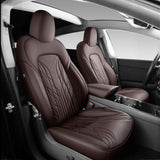 FACIA TESERY Nappa Leather Seat Covers for Model 3 Highland and Model Y Juniper
