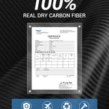FACIA TESERY Real Dry Carbon Fiber Dashboard Cover Overlay for Model 3 Highland / Model Y Juniper