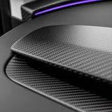 FACIA TESERY Real Dry Carbon Fiber Dashboard Cover Overlay for Model 3 Highland / Model Y Juniper