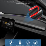 FACIA TESERY Real Dry Carbon Fiber Dashboard Cover Overlay for Model 3 Highland / Model Y Juniper