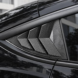 FACIA TESERY Rear Side Window Louvers Cover for Model Y 3 Finishes 2-Pack