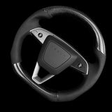 FACIA TESERY Sport Carbon Fiber Steering Wheel Replacement for Model 3 Highland and Model Y Juniper