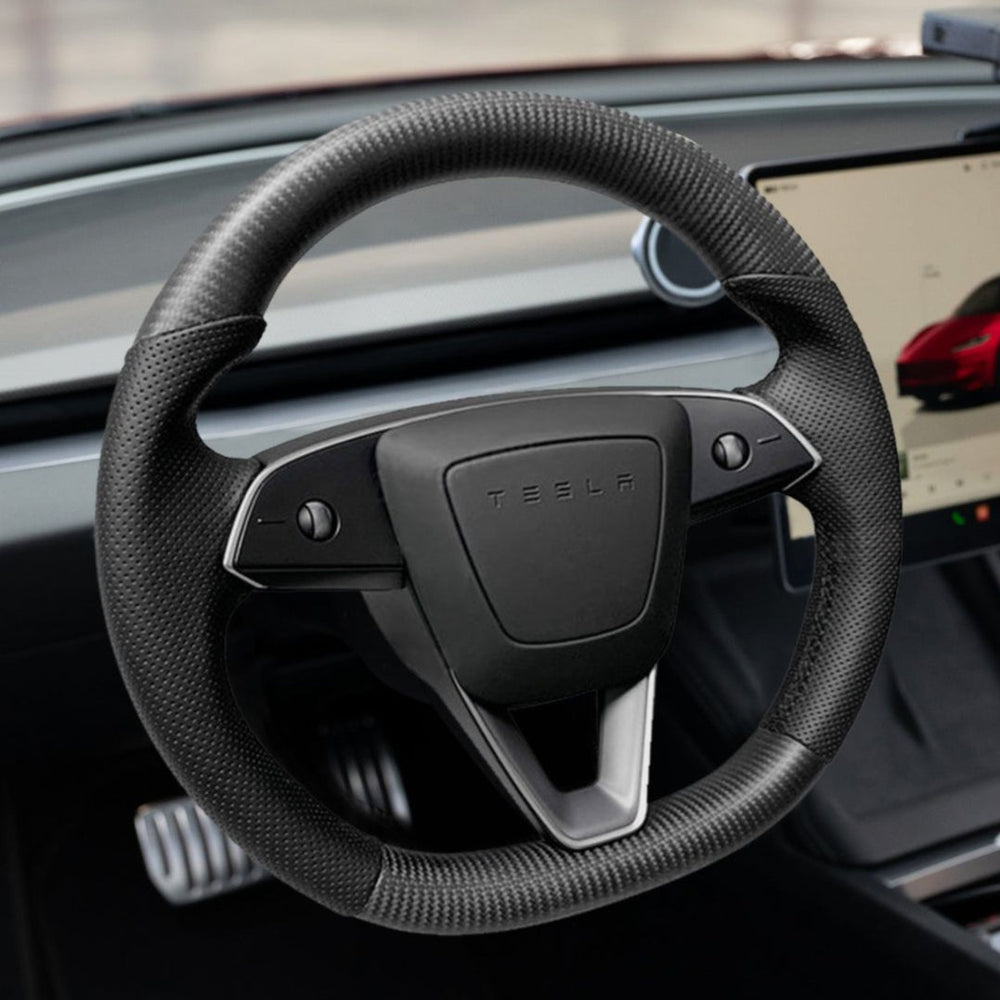 FACIA Sport Carbon Fiber Steering Wheel Replacement for Model 3 Highland and Model Y Juniper