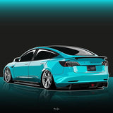 FACIA TESERY Tesla Model 3 Carbon Fiber Rear Spoiler Ver.3
