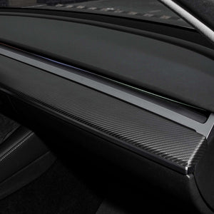 FACIA TESERY Tesla Model 3 / Y Dashboard Cover Dry Carbon Fiber Interior Mods
