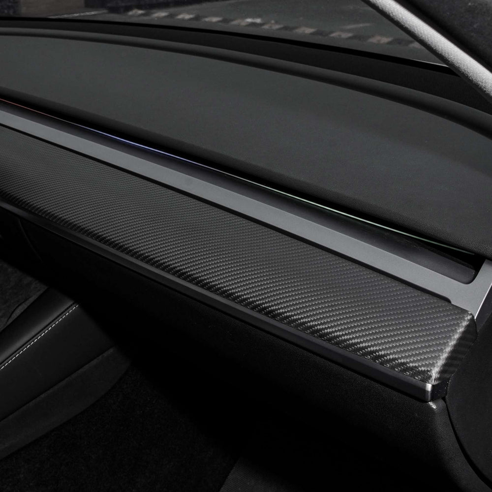 FACIA Tesla Model 3 / Y Dashboard Cover Dry Carbon Fiber Interior Mods