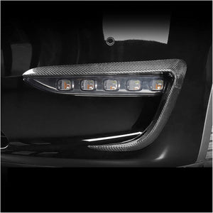 FACIA TESERY Tesla Model Y Fog Light Trim Carbon Fiber Exterior Mods