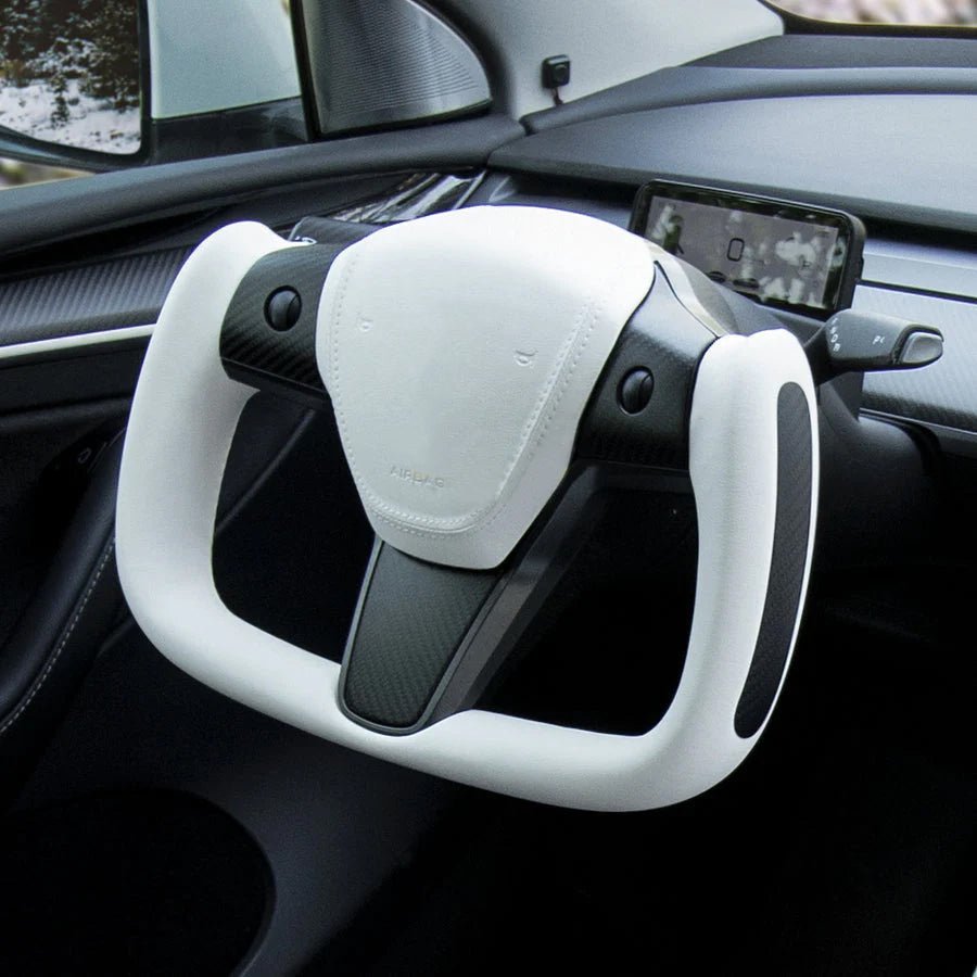 FACIA Yoke Carbon Fiber Steering Wheel for Model 3 / Y Style 37