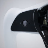 FACIA TESERY Yoke Plaid Steering Wheel for Tesla Model 3 / Y White Leather