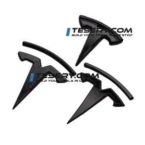 FACIA Tesla Logo  inchesT inches Emblem for Model 3 / Y (Set of 3)